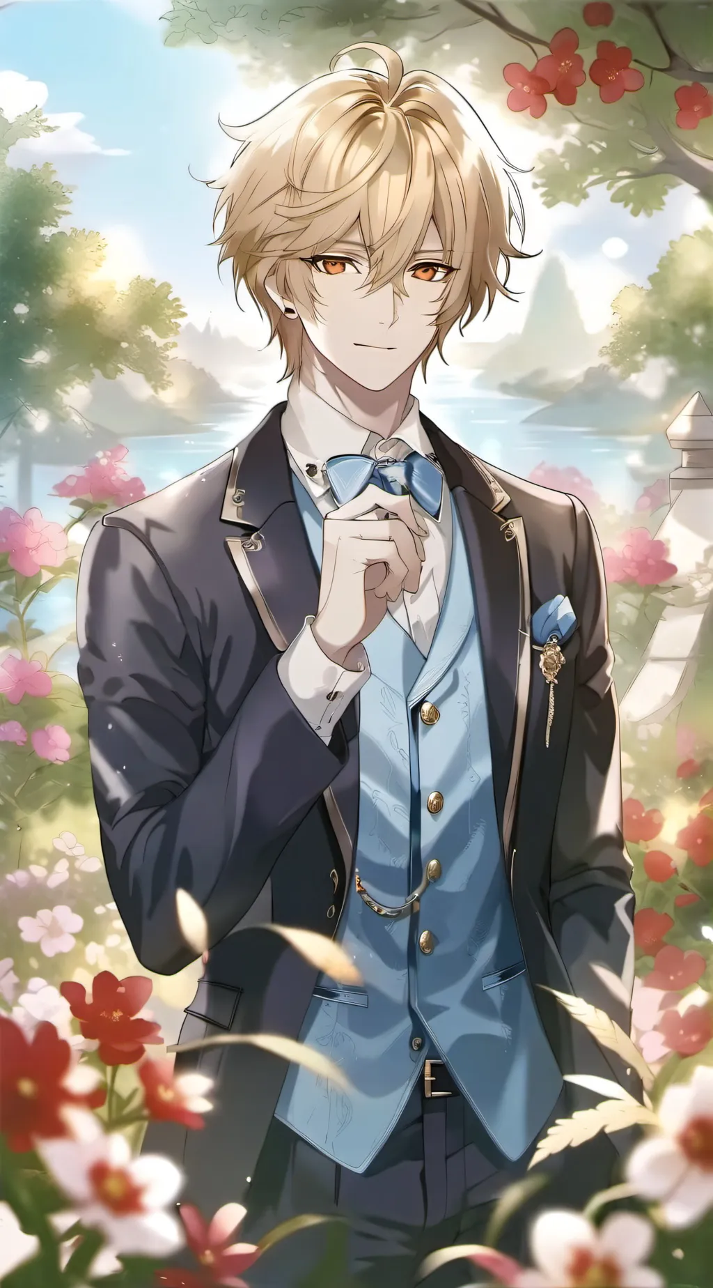 ai character: Bakugo  background