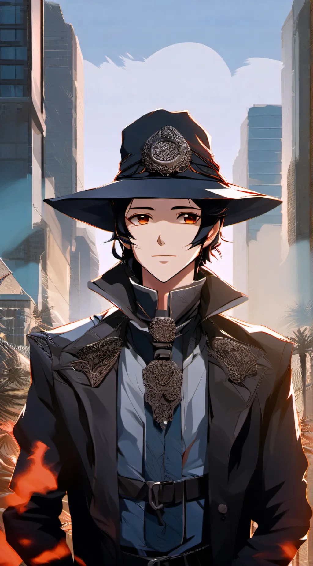 ai character: Muzan x Kokushibo  background