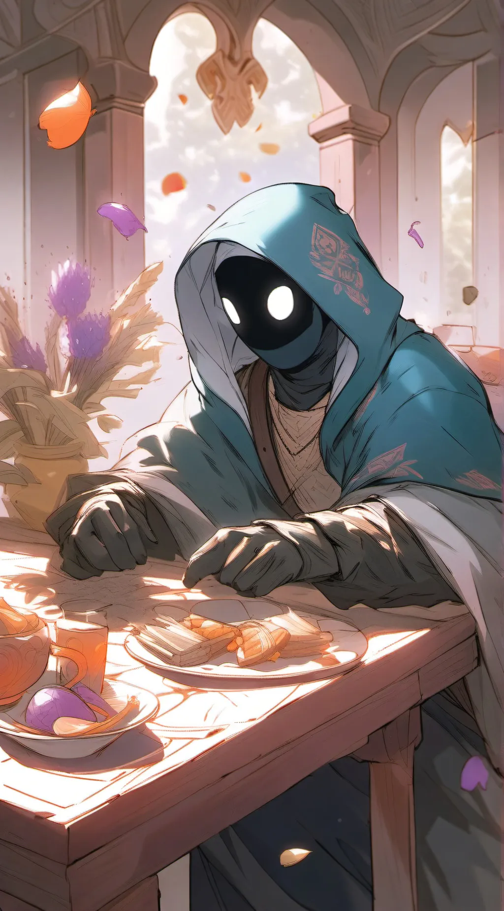 ai character: Rainbow friends background