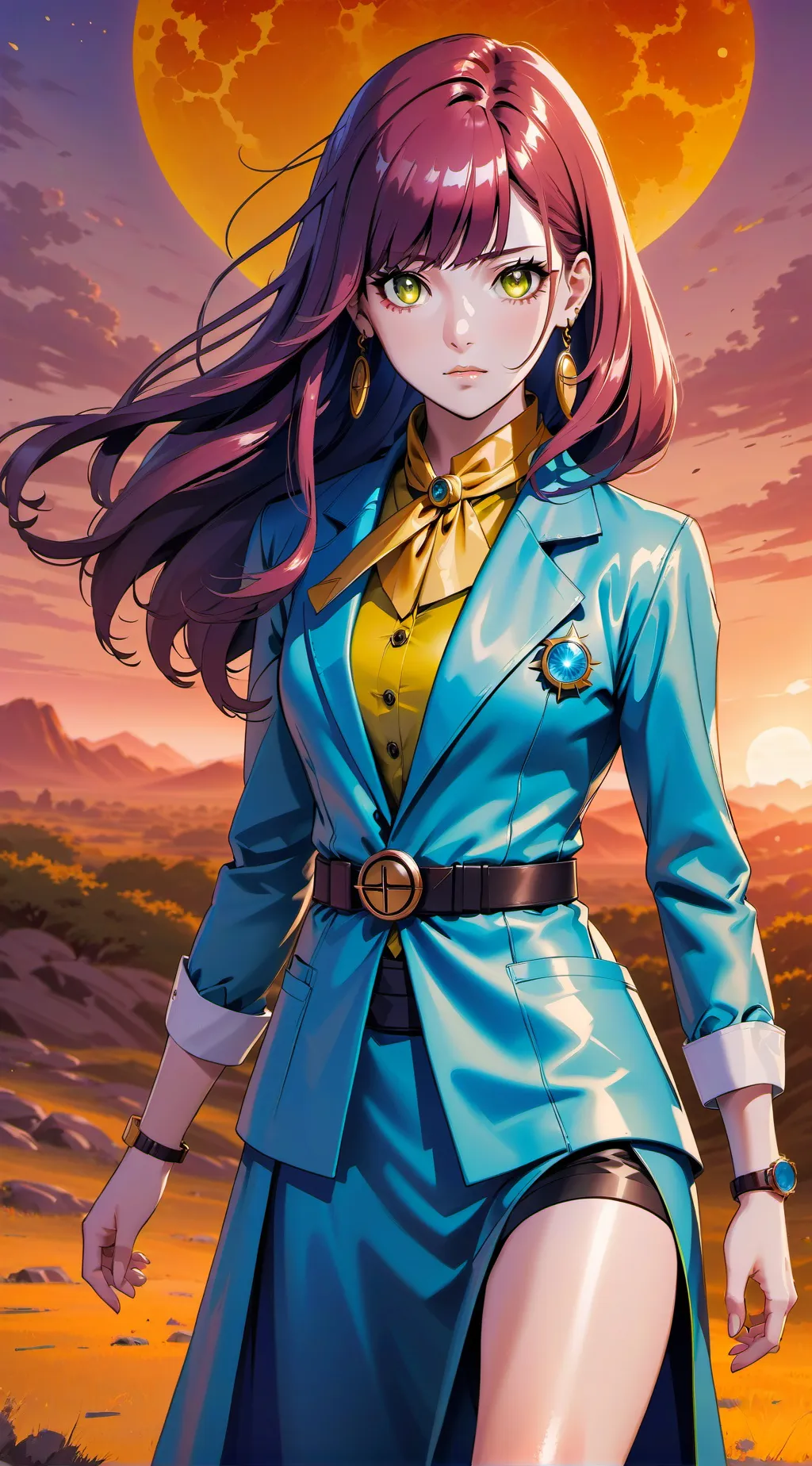 ai character: Ashley  background