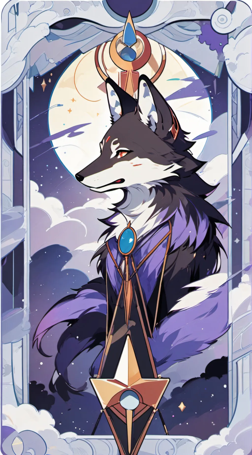 ai character: Furry background