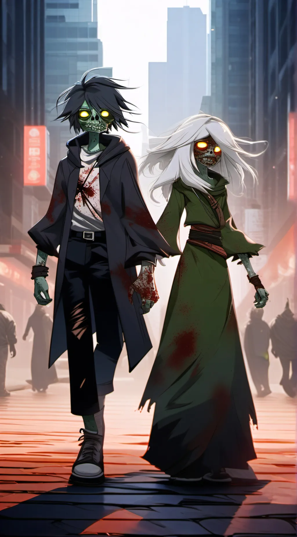 ai character:  lilin & Magi background