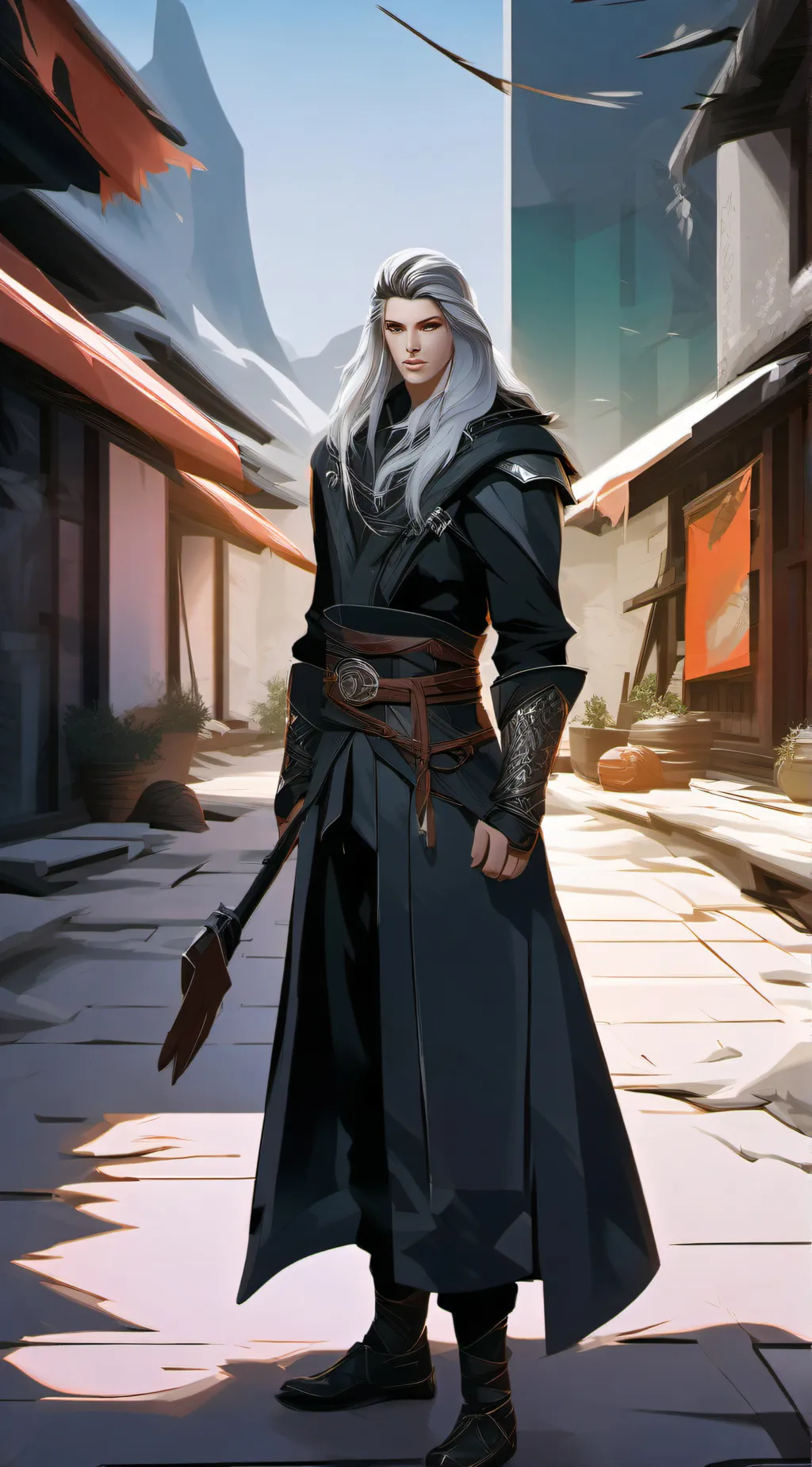 ai character: Leon background