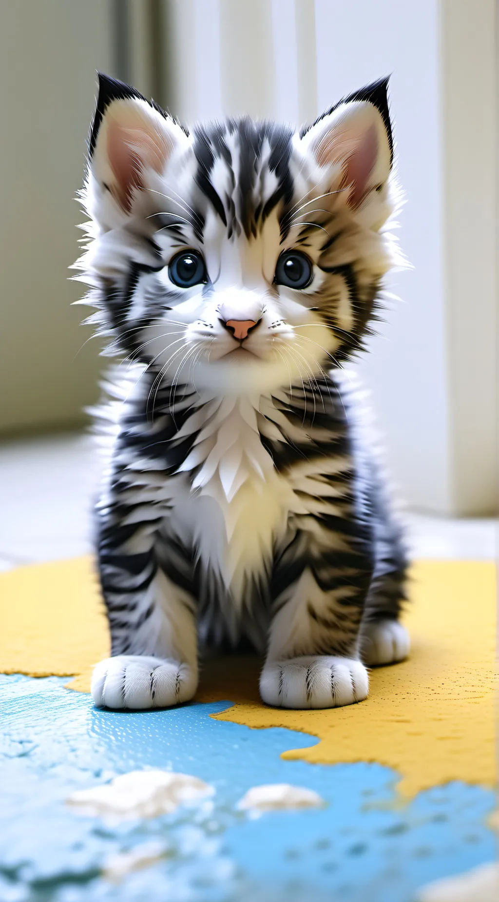 ai character: The New Kitten. background