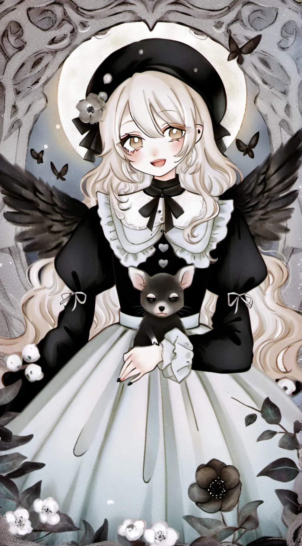 ai character: angel  background