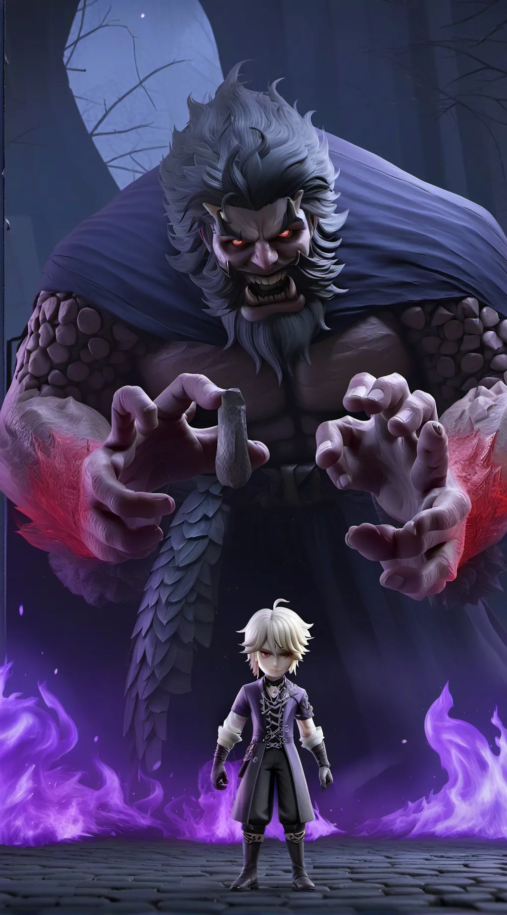 ai character: hell background