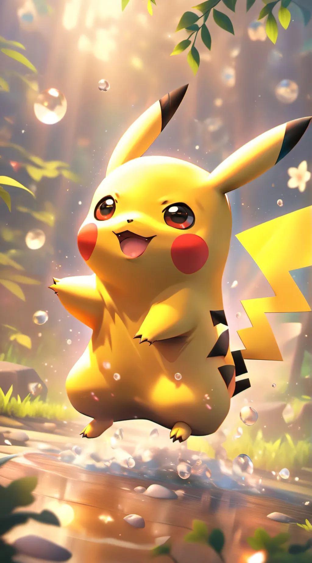 ai character: Pikachu background