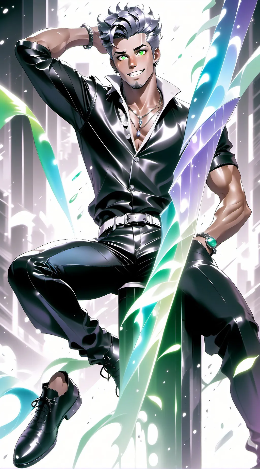 ai character: Levi  background