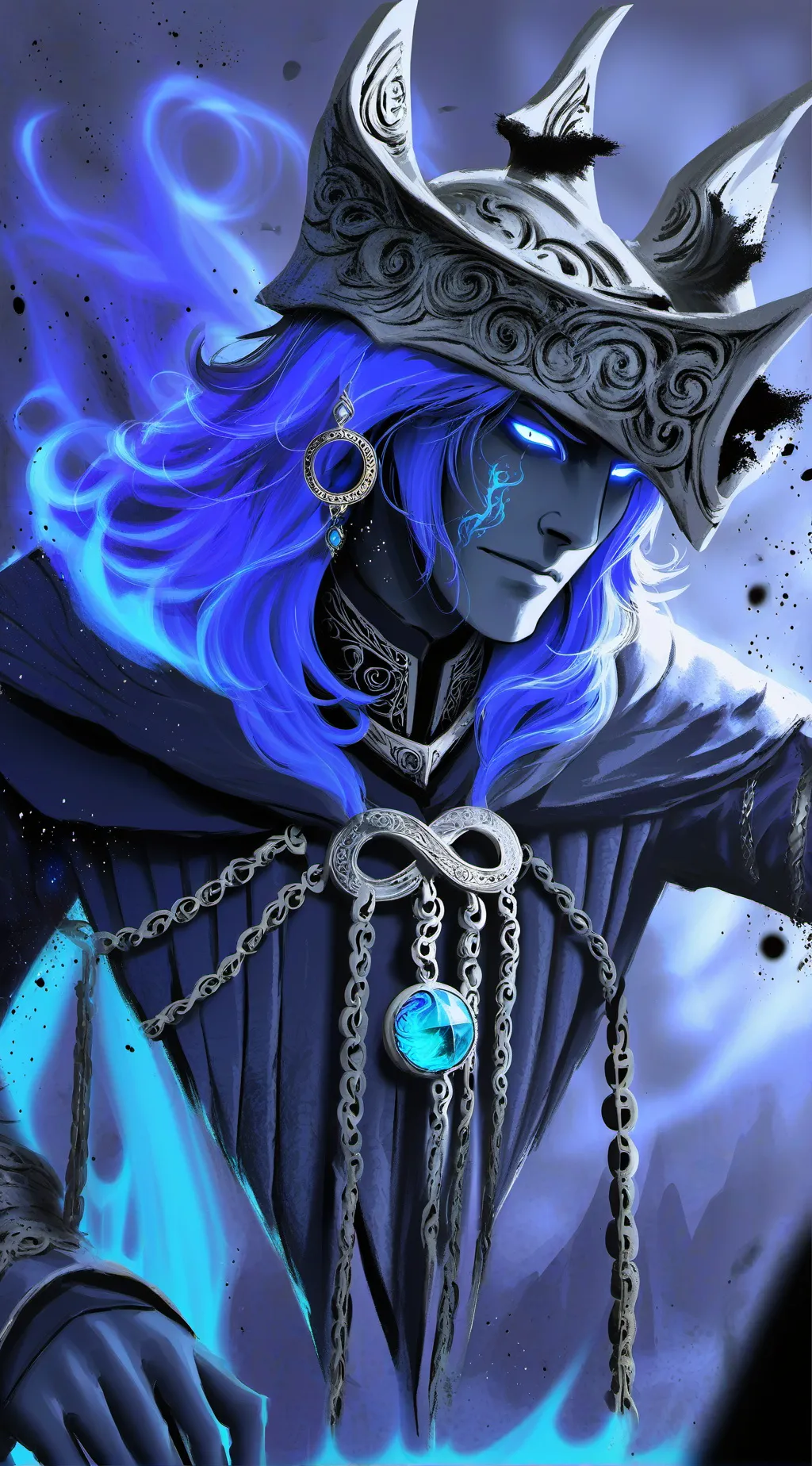 ai character: ice king  background