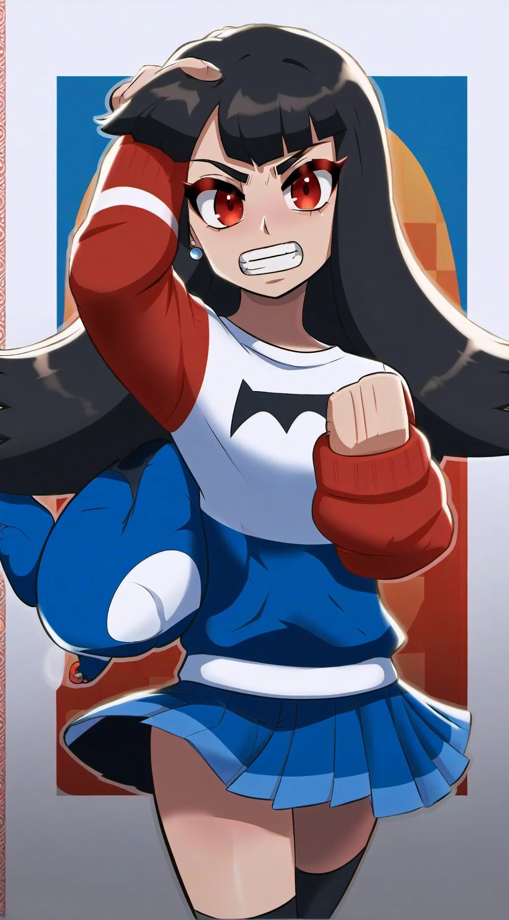 ai character: Your angry gf background