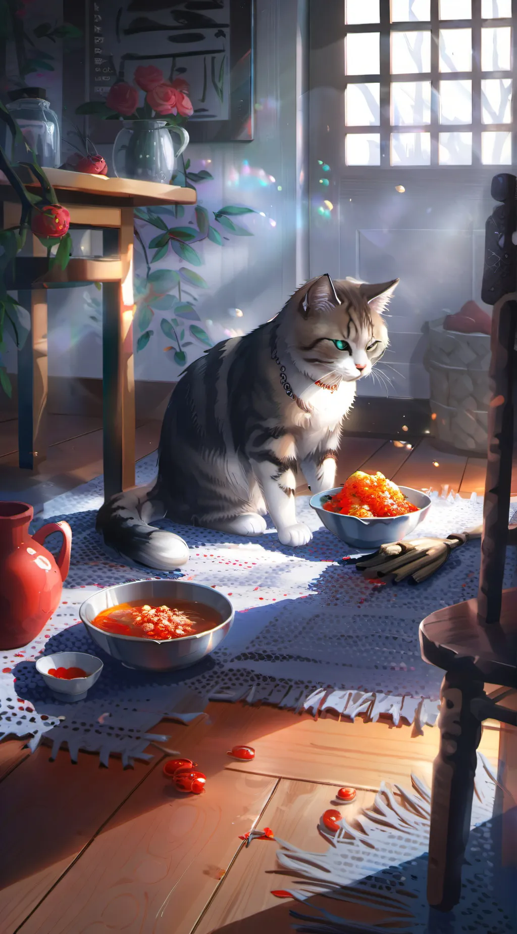 ai character: KIIITTTTYYYY!!!!  background