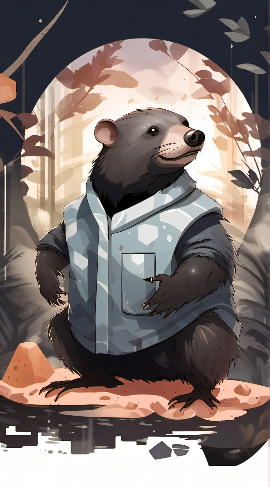 ai character: Mole background