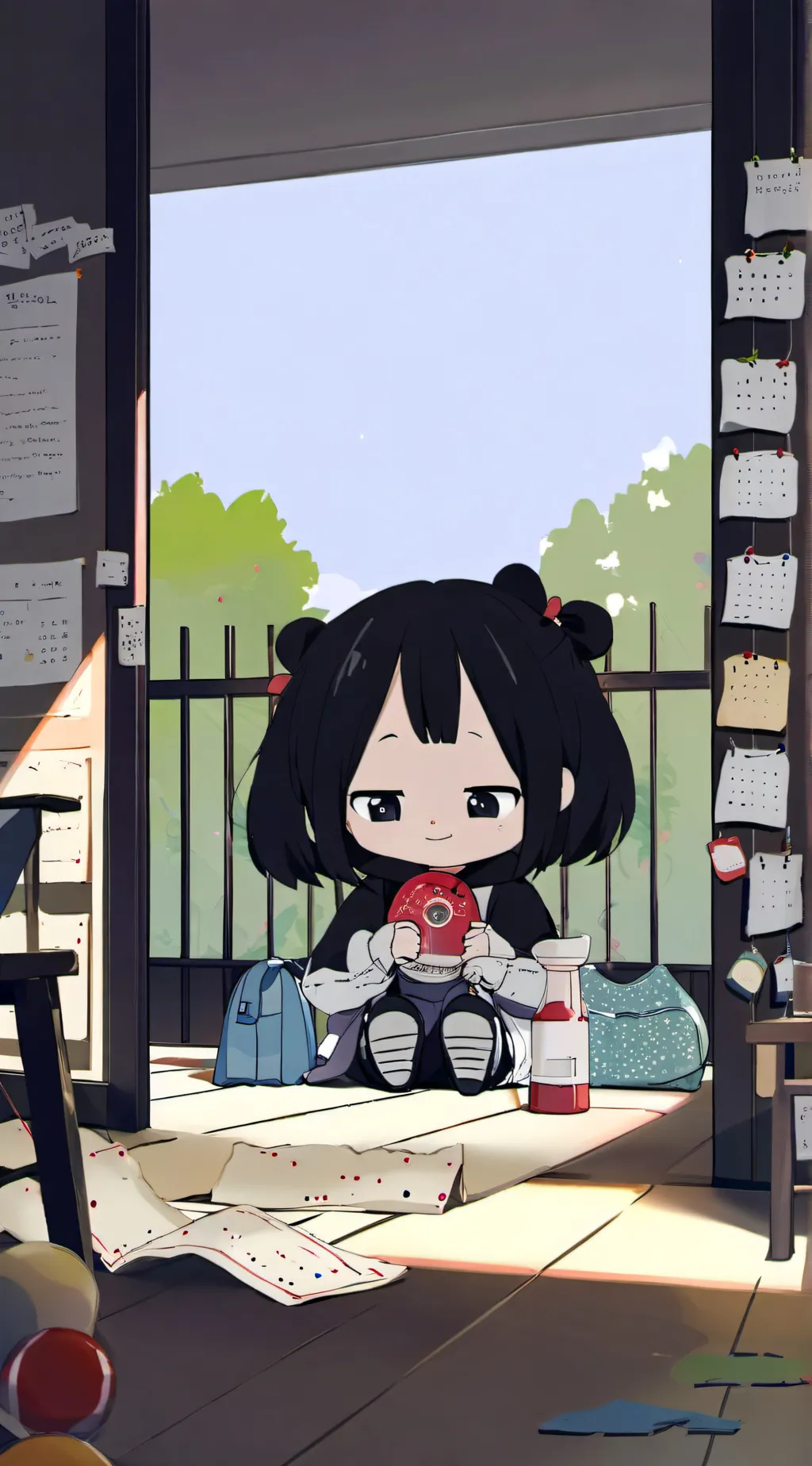 ai character: all dolled up background