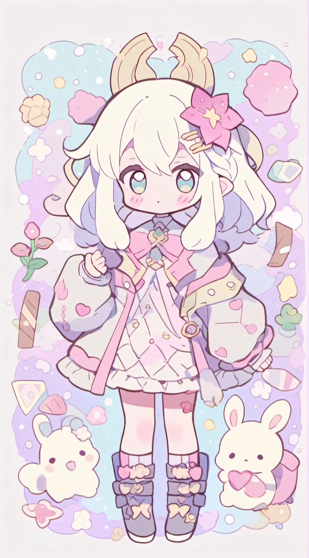 ai character: Candy background
