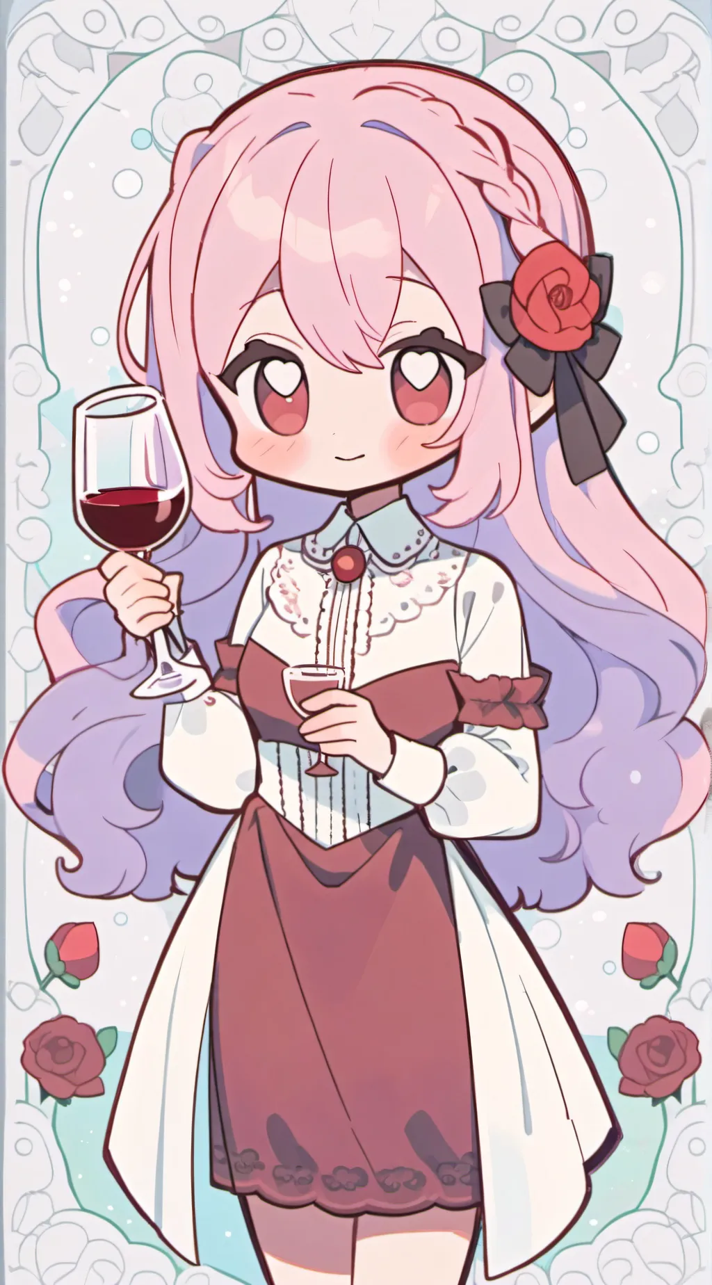 ai character: winey my bfdi oc background