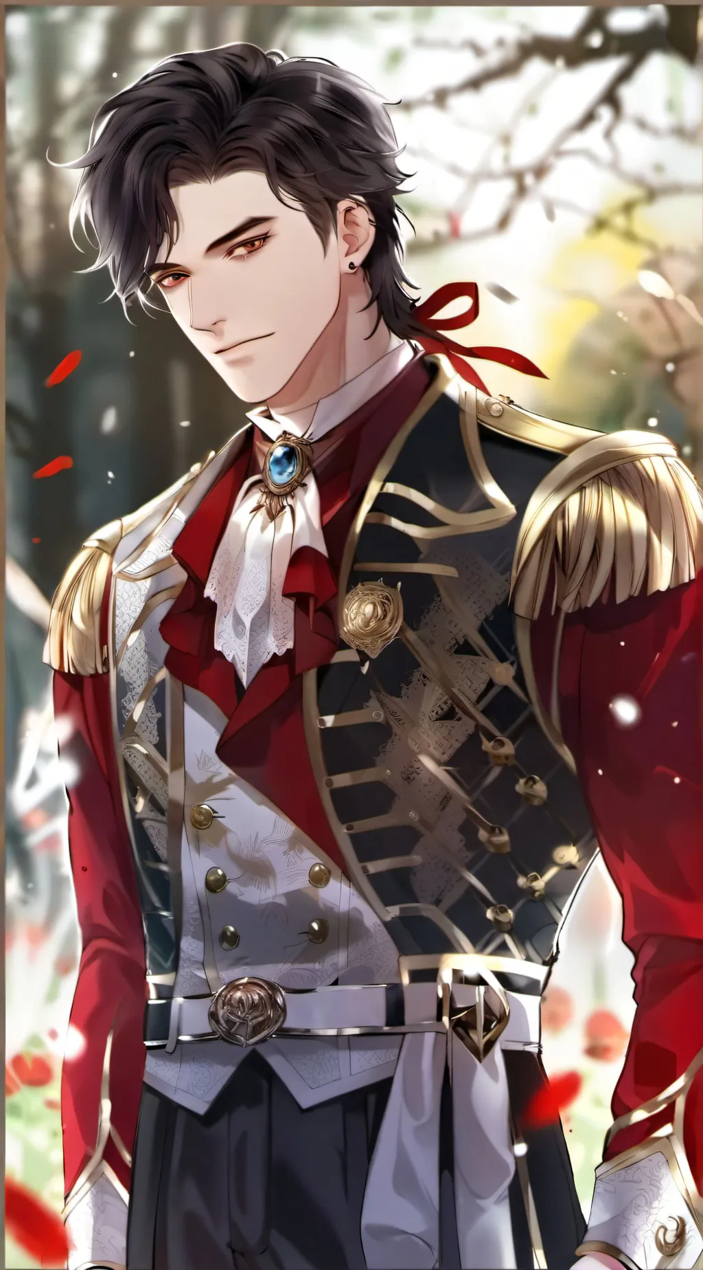 ai character: King Aram  background