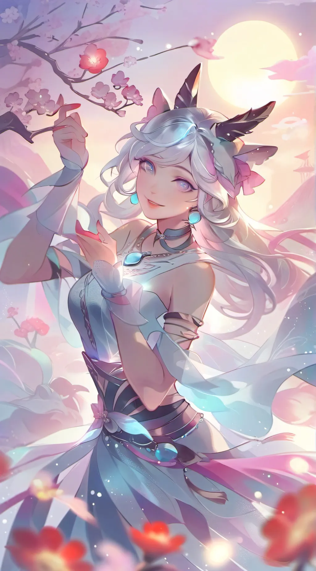 ai character: Light  background