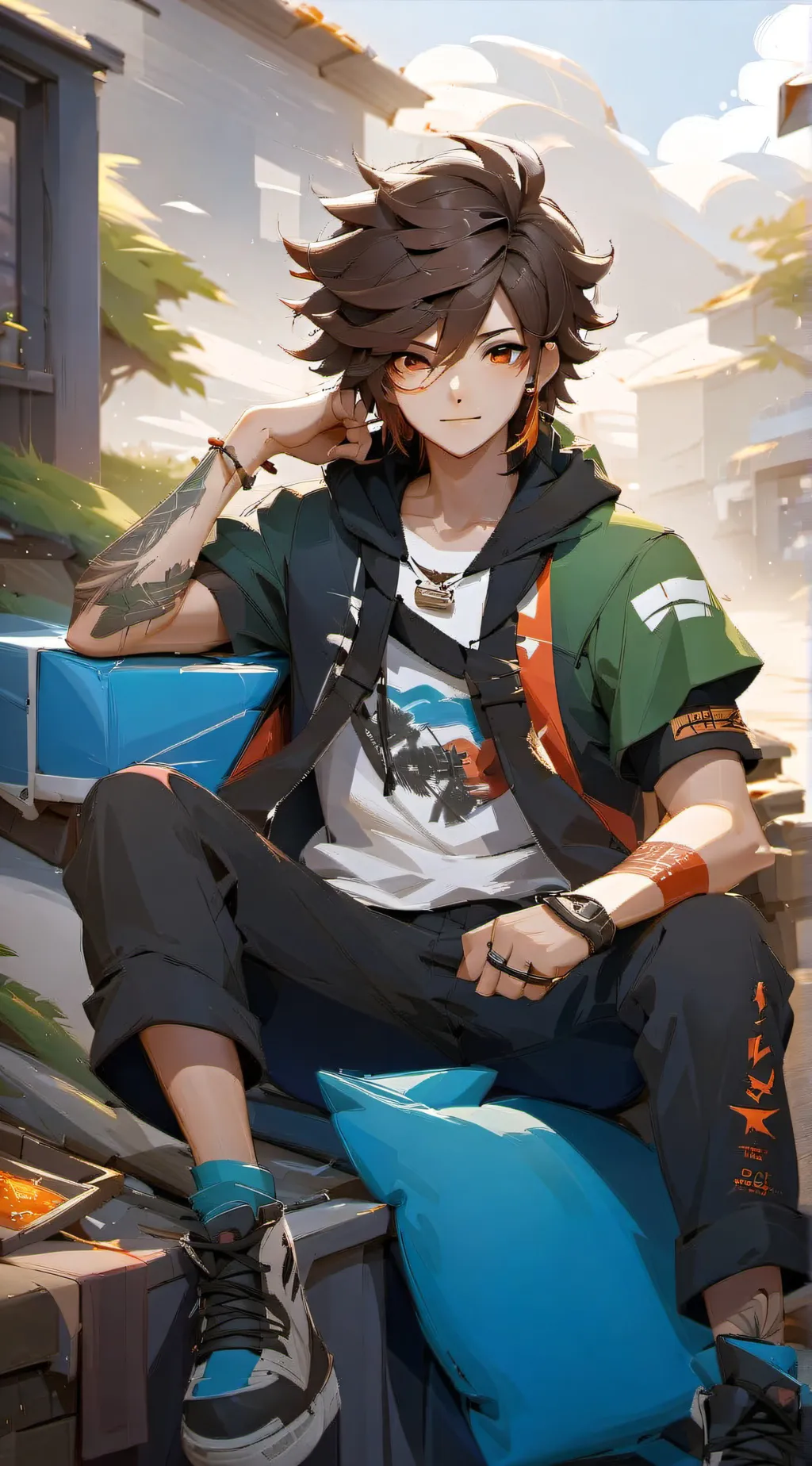 ai character: Aaron background