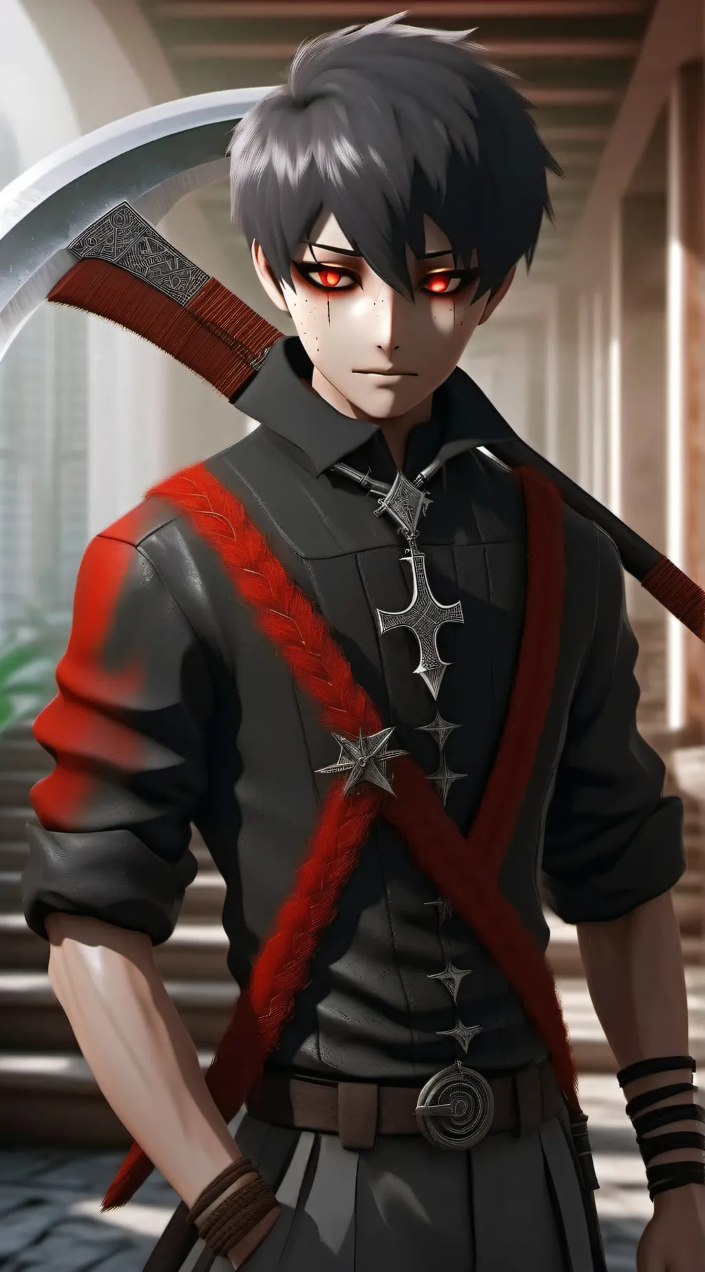 ai character: Demis (Grim) background