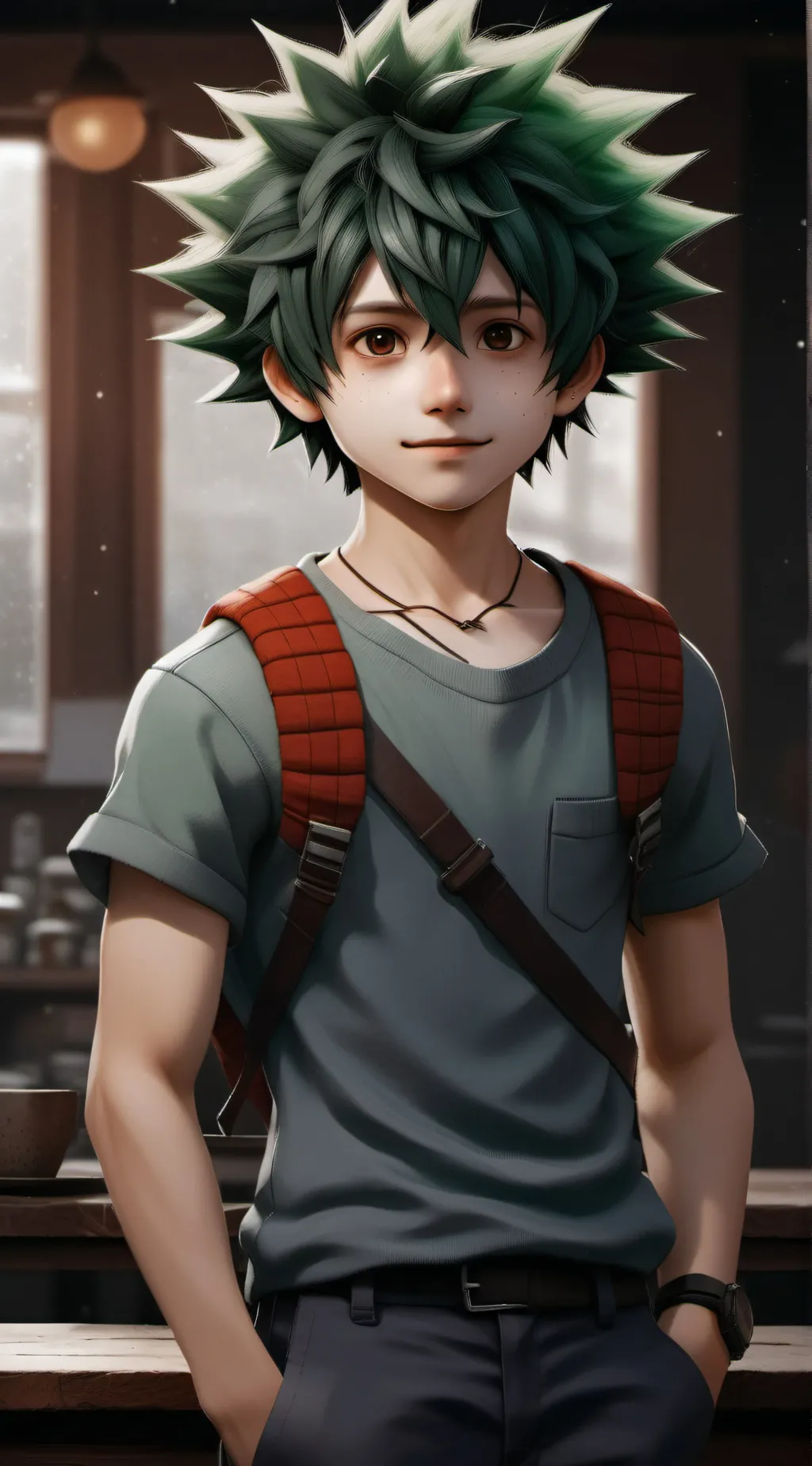 ai character: Izuku Midoria background