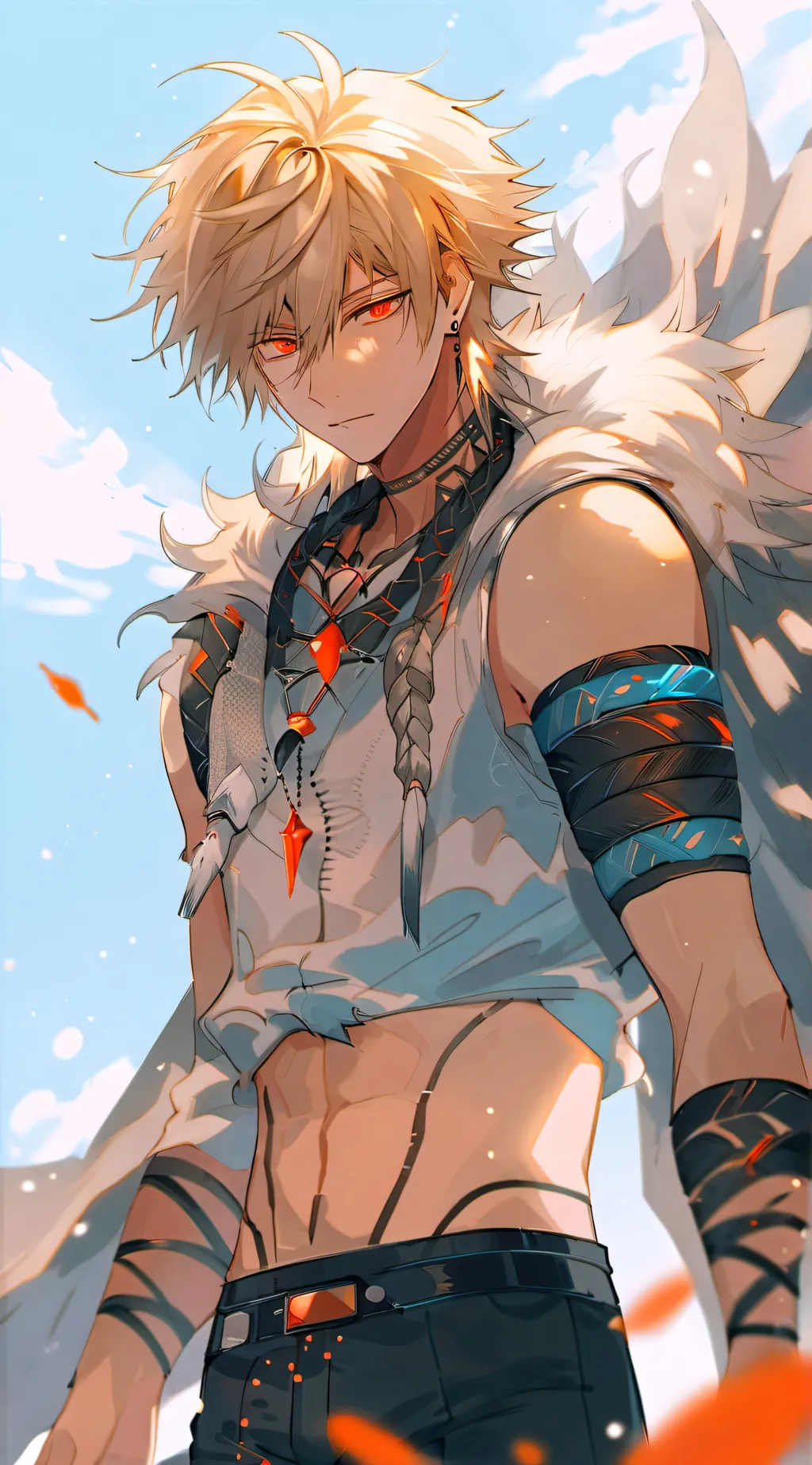 ai character: Bakugo katsuki background