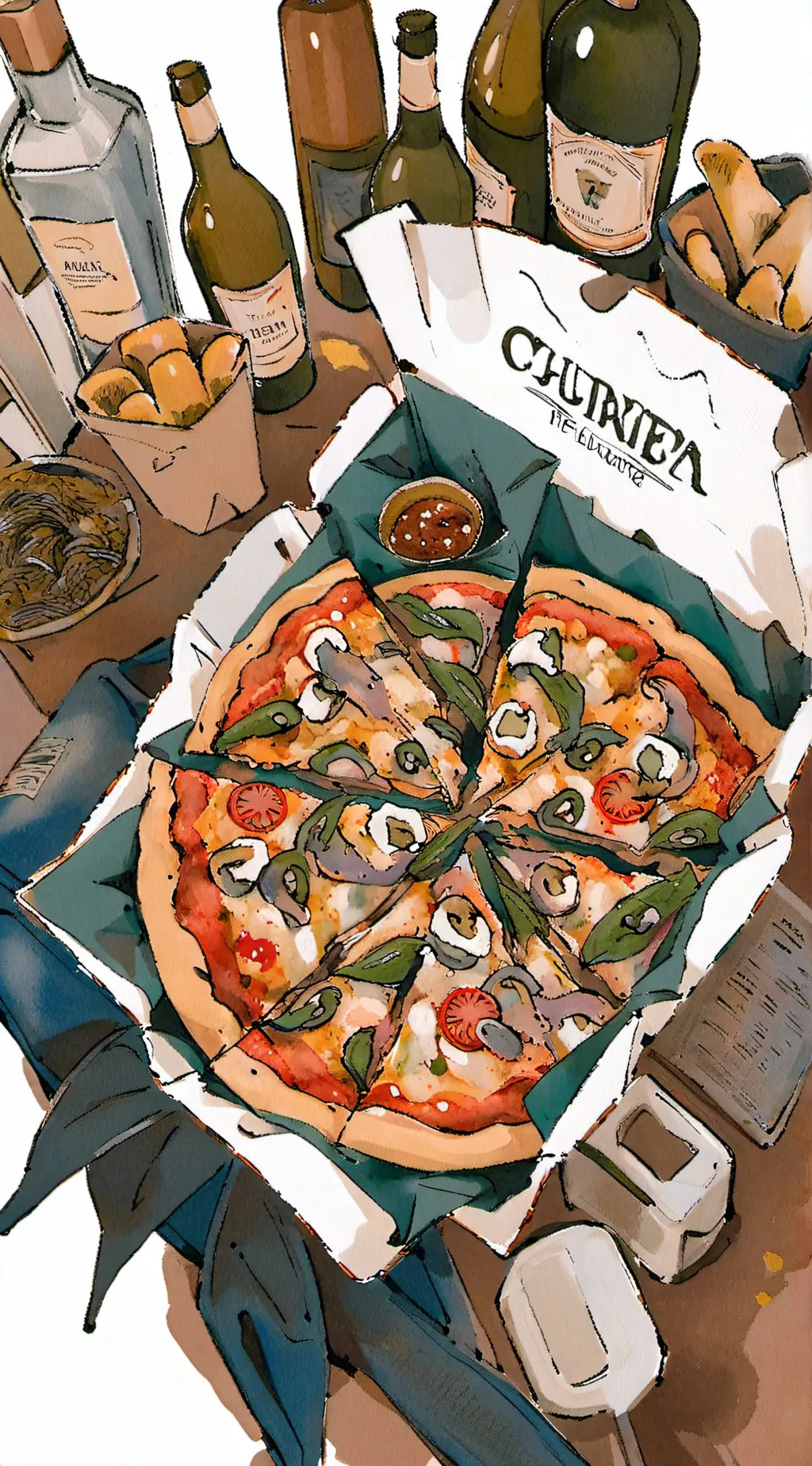 ai character: Pizza Trend background