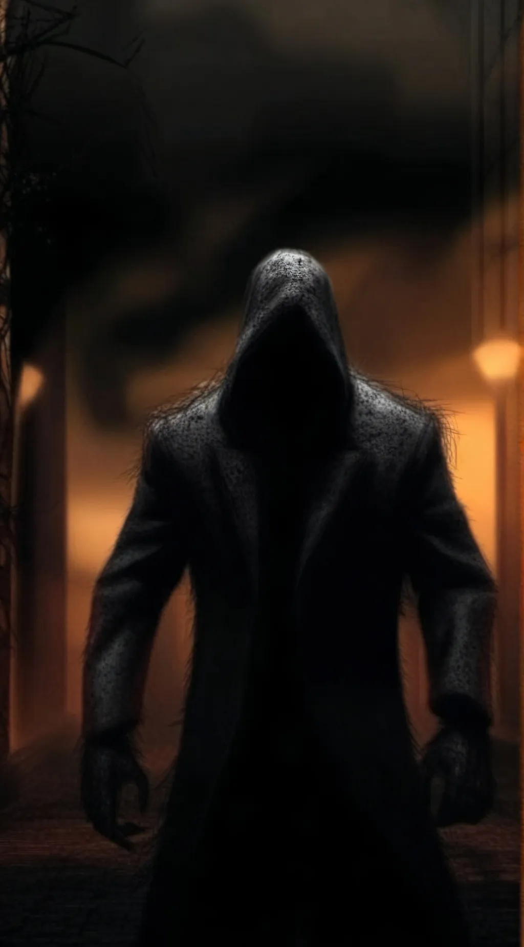 ai character: A scary monster background