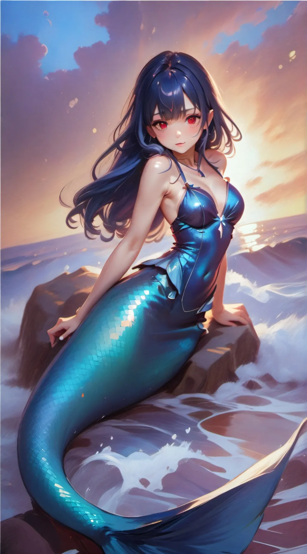 ai character: Mermaid Melissa  background