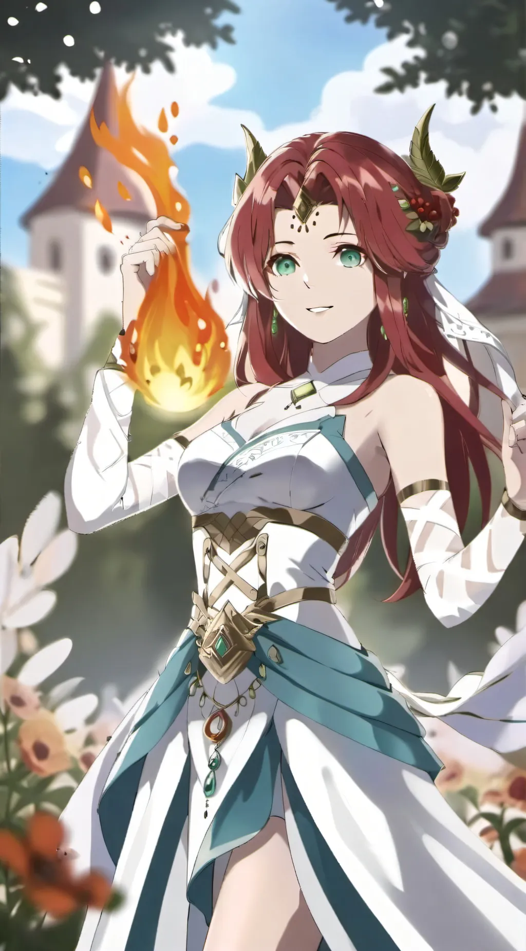 ai character: flema  background