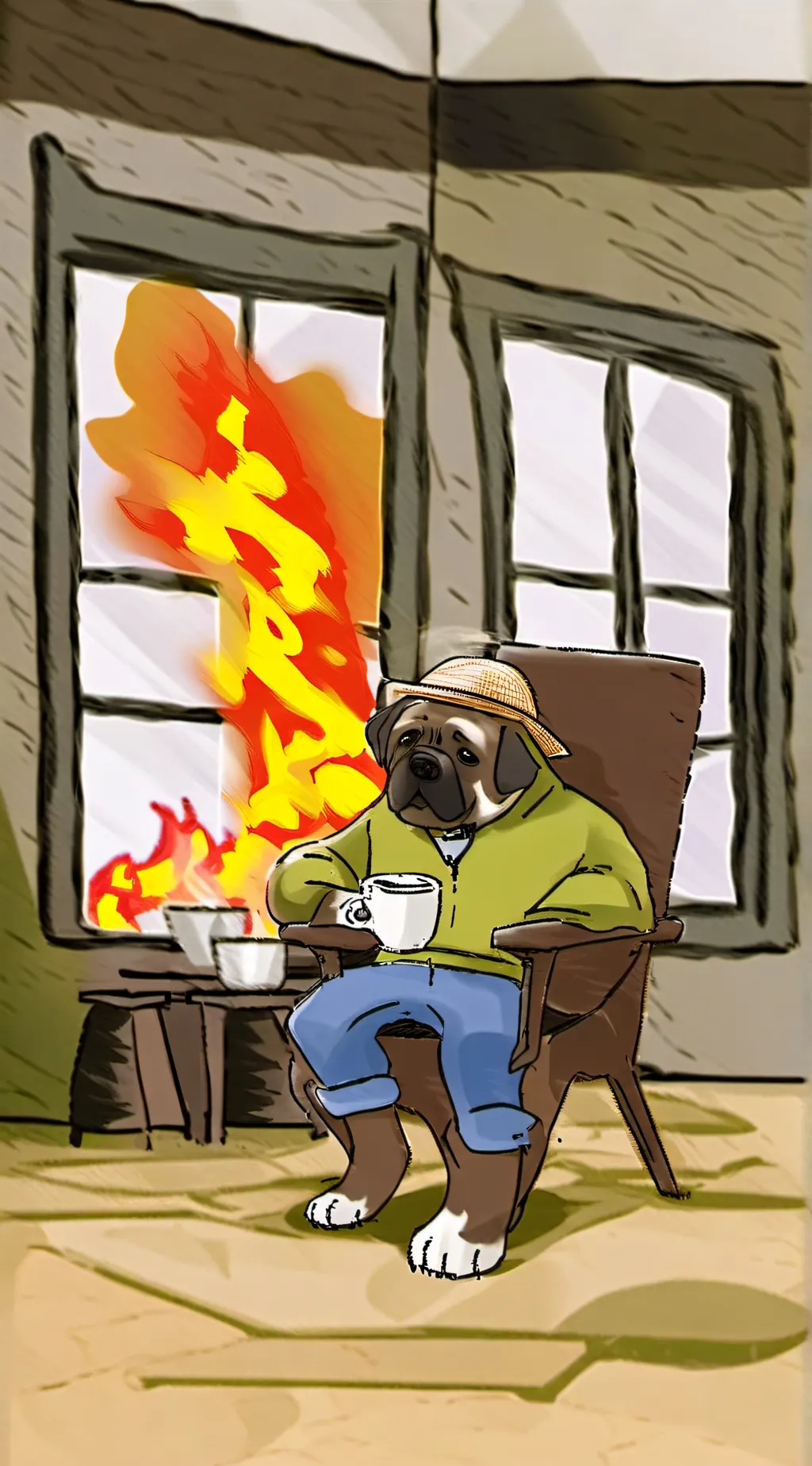 ai character: This is fine background