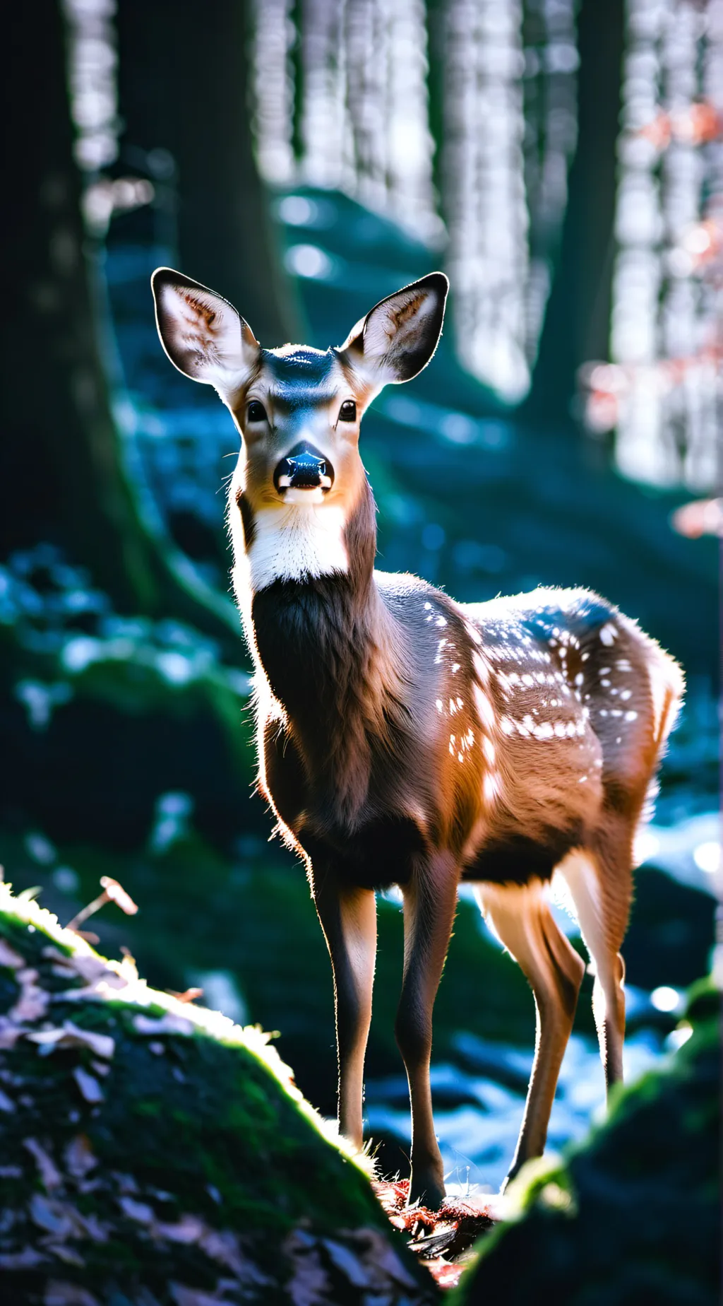 ai character: white tail deer #3 background