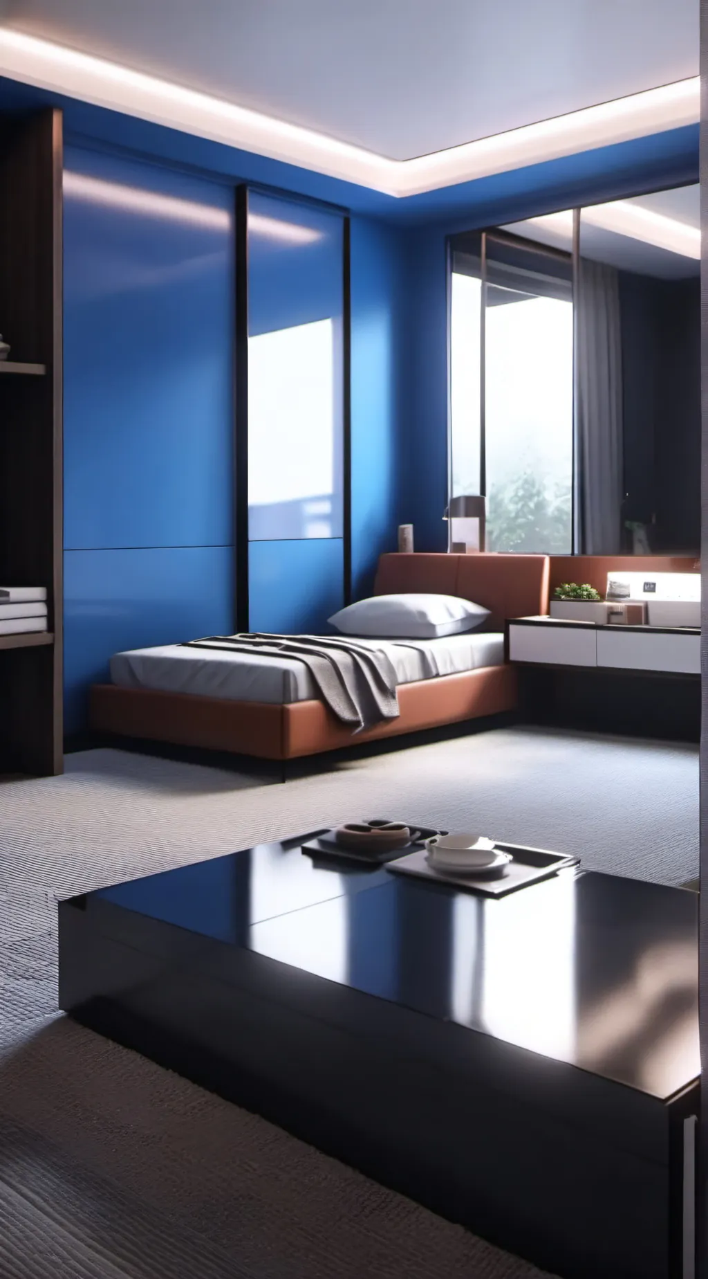 ai character: Lab background