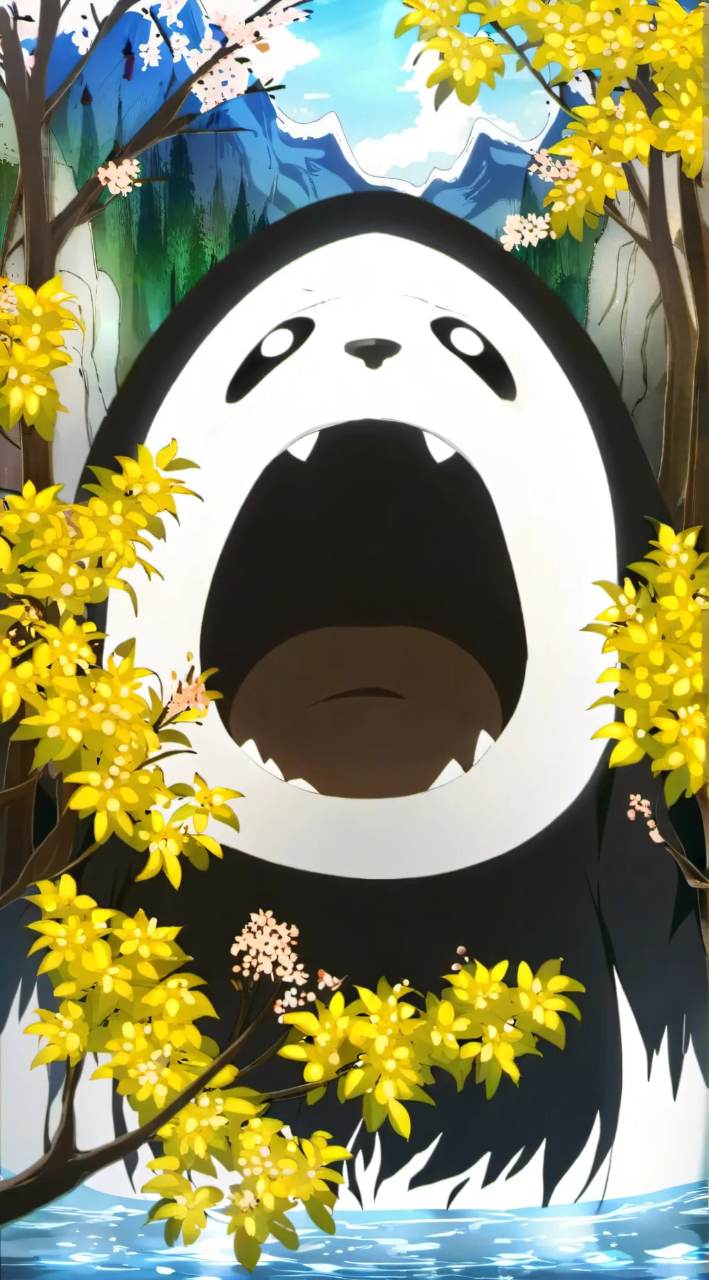 ai character: AHHHH background