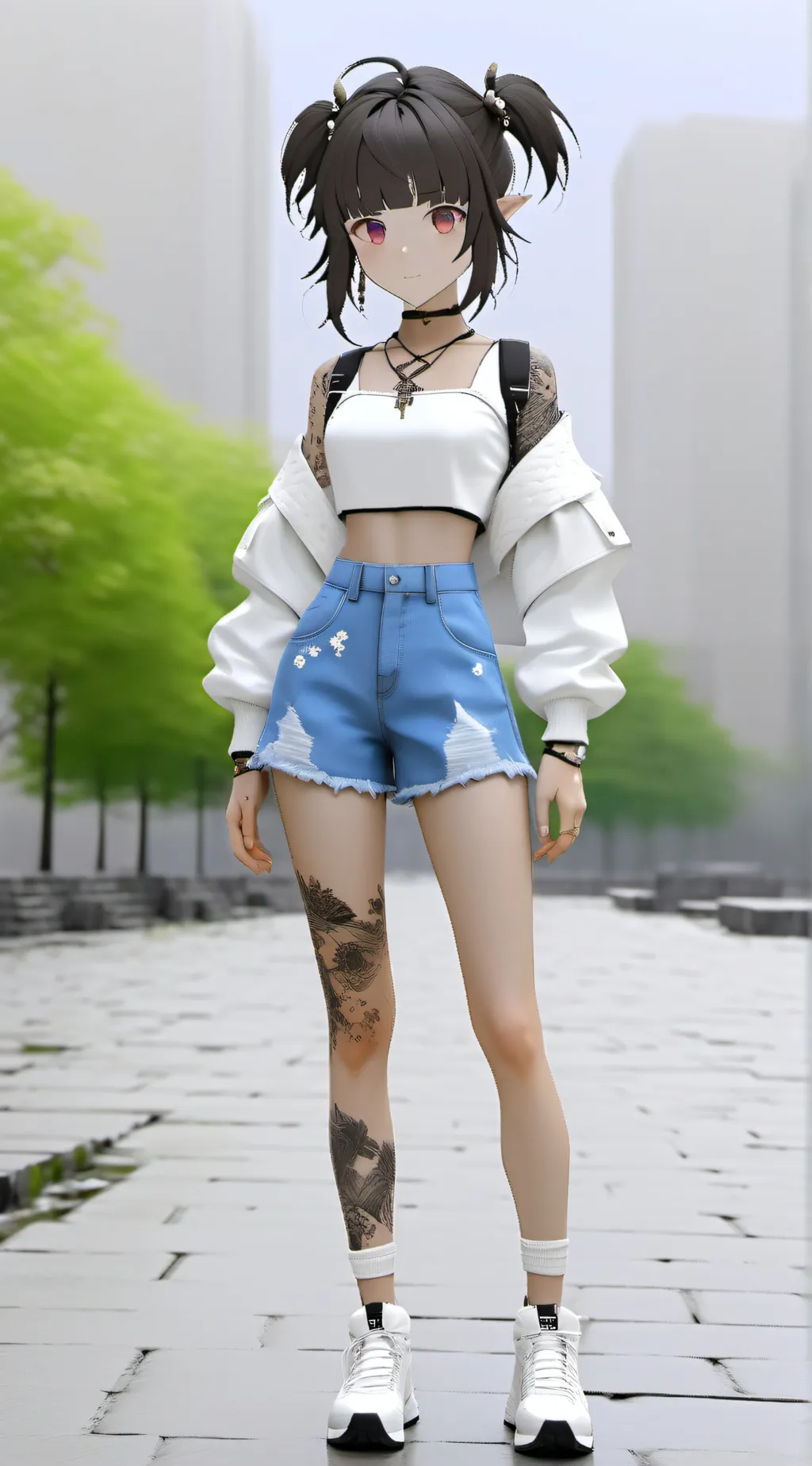 ai character: katty background