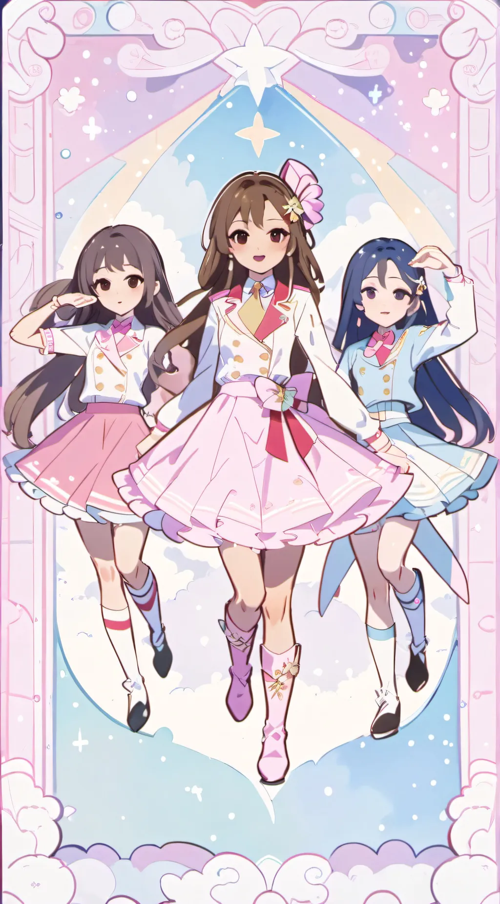 ai character: Roana,Liona,Billin background