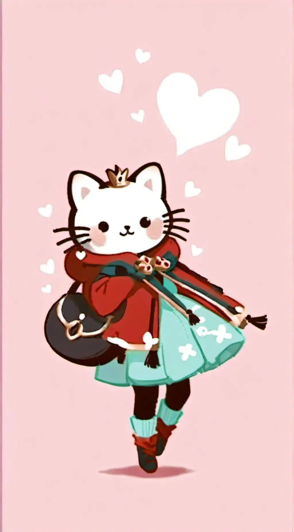 ai character: Strawberry background