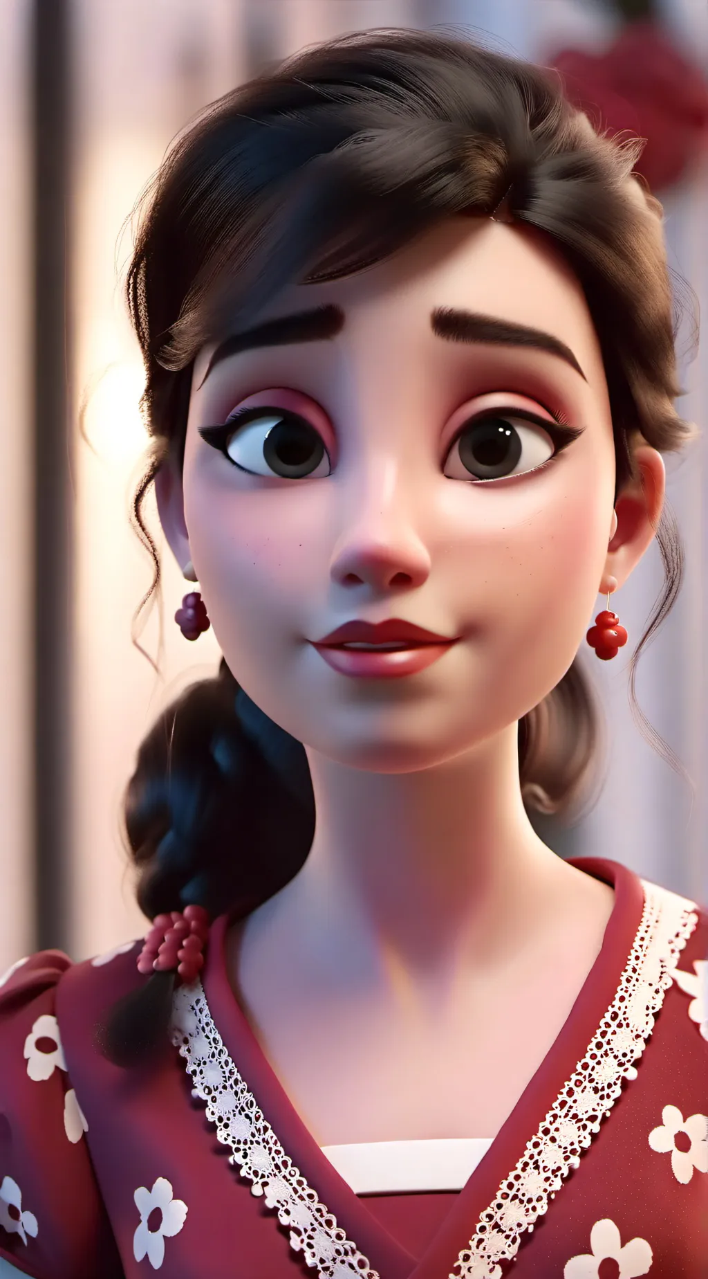 ai character: beauty  background