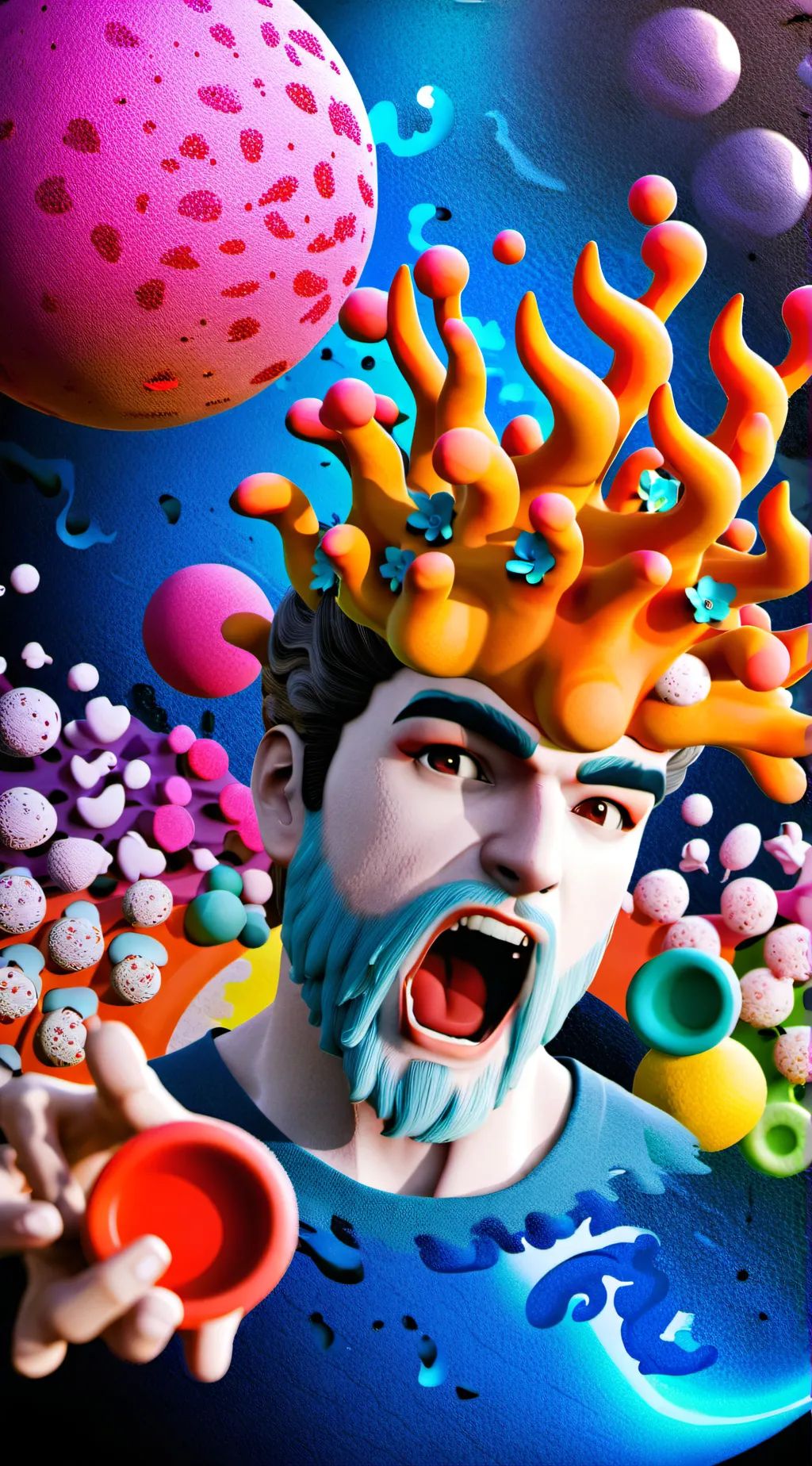 ai character: Inside out 2 background