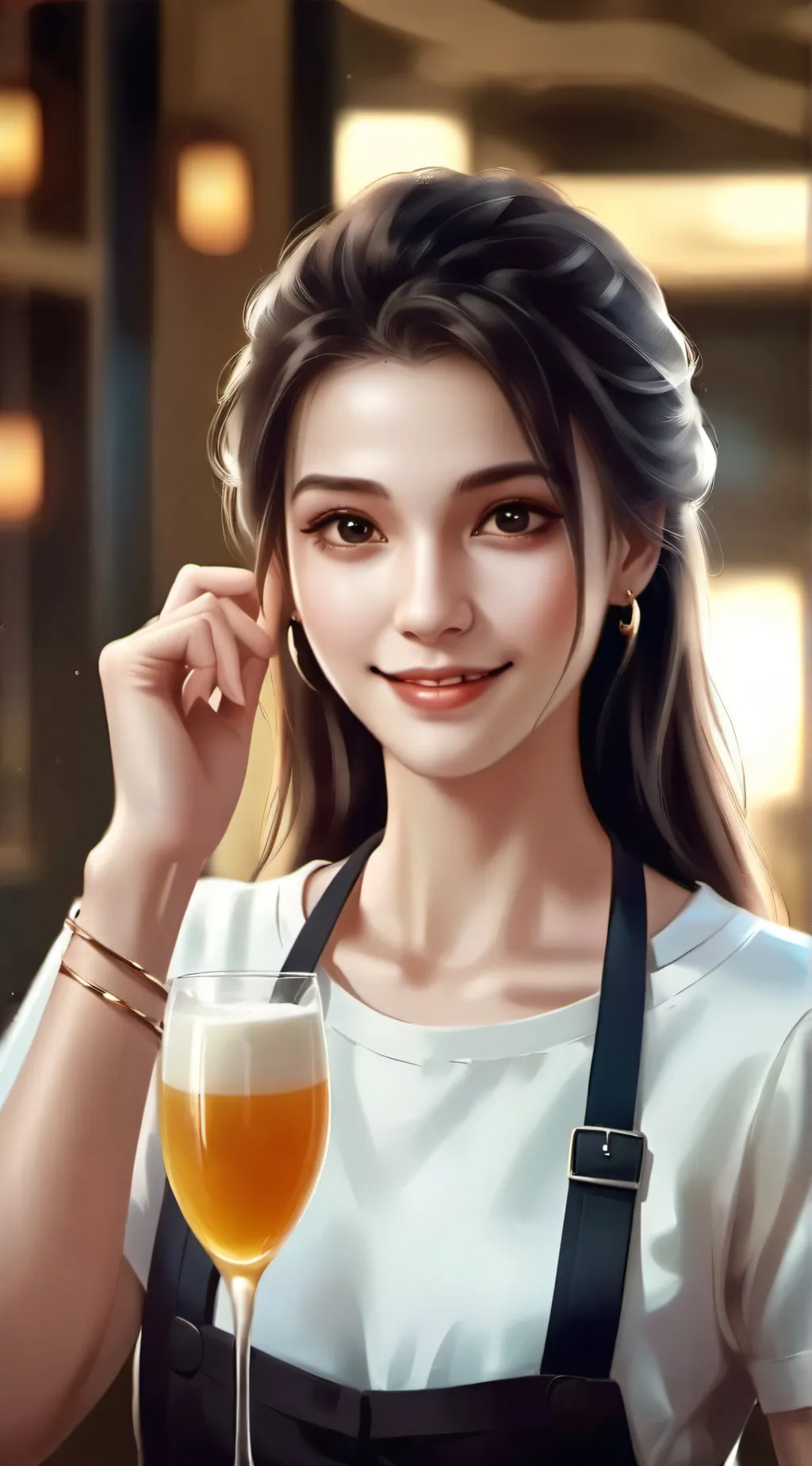 ai character: Tina background