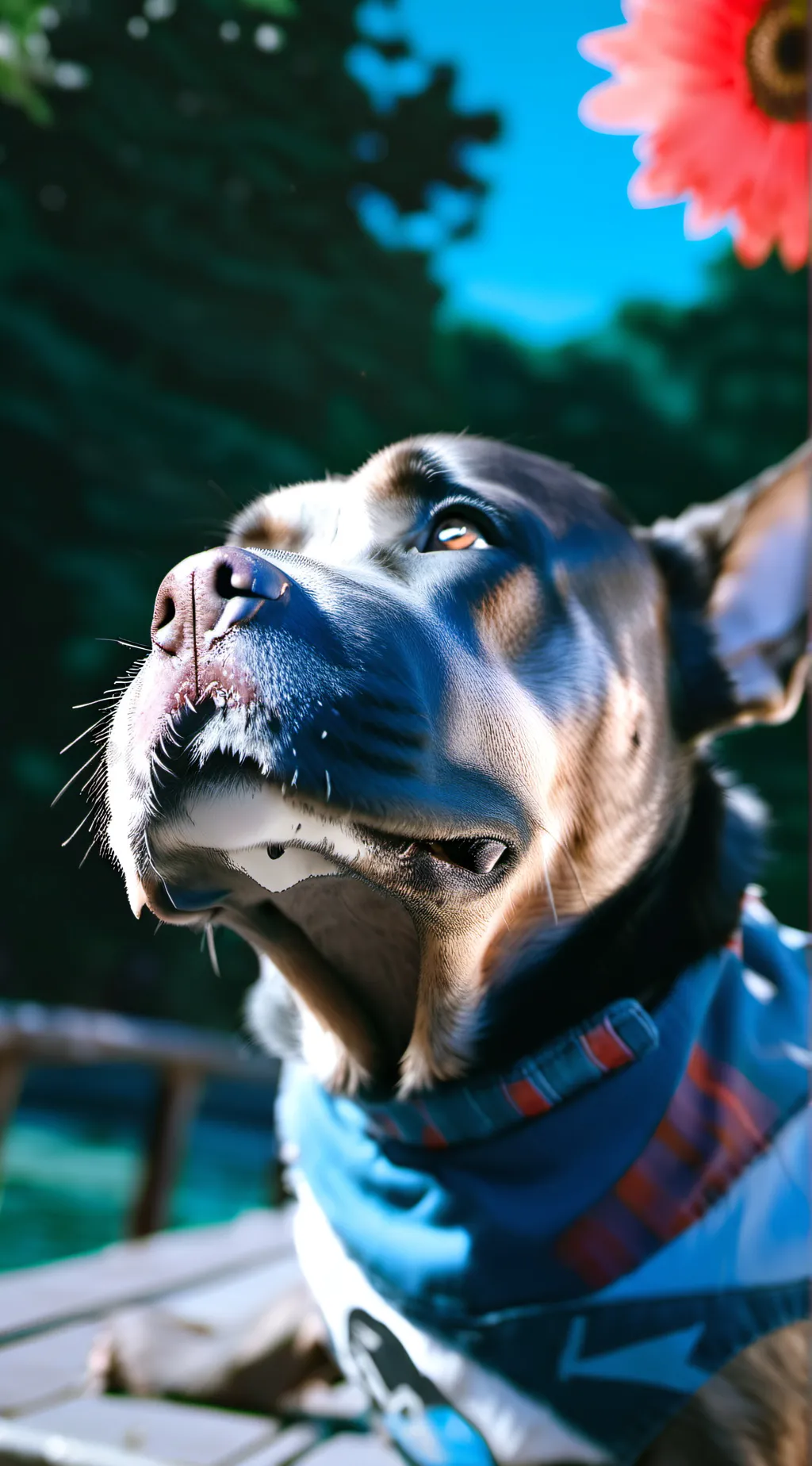 ai character: Dog 🐕 background