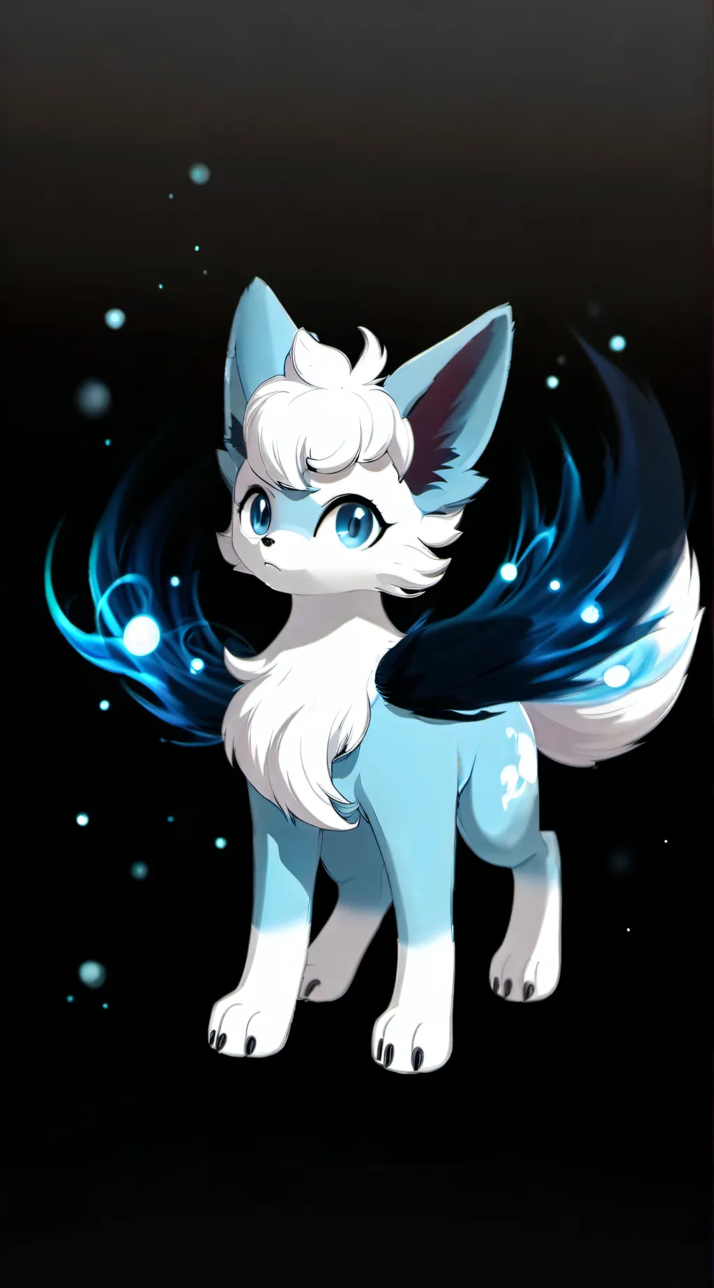 ai character: Snowy background