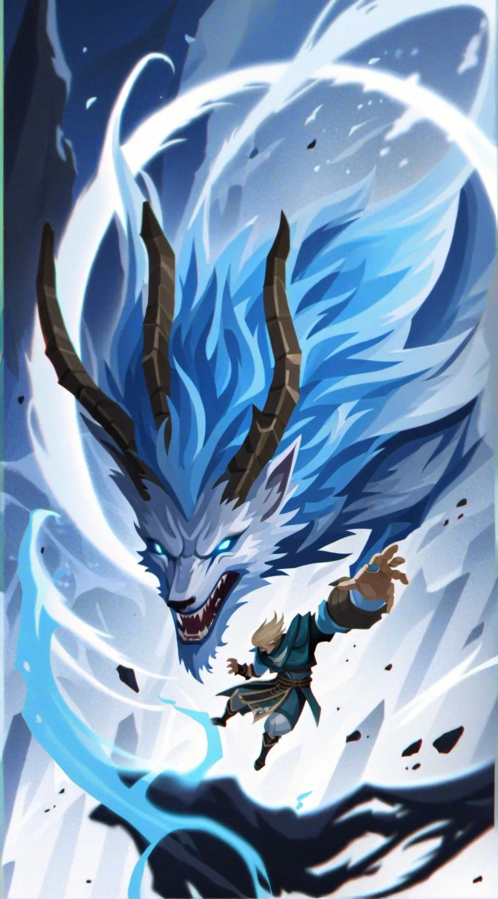 ai character: falling down V2 background