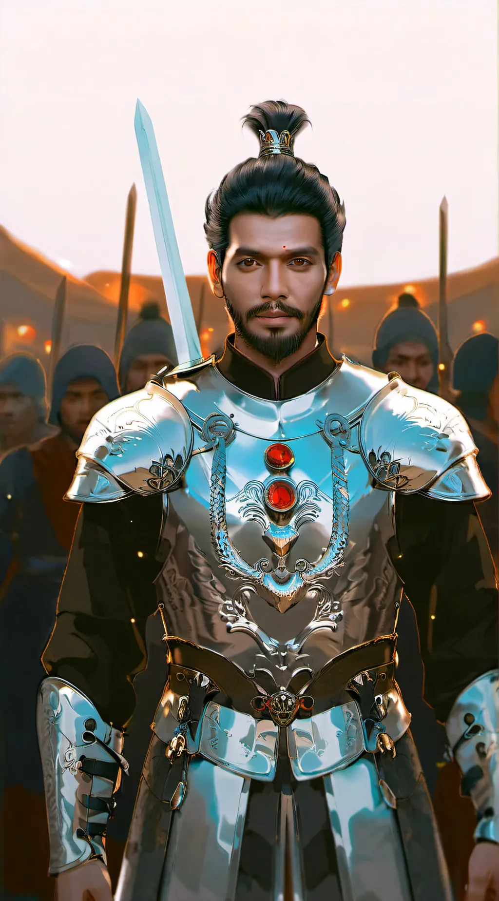 ai character: Monster hunter background