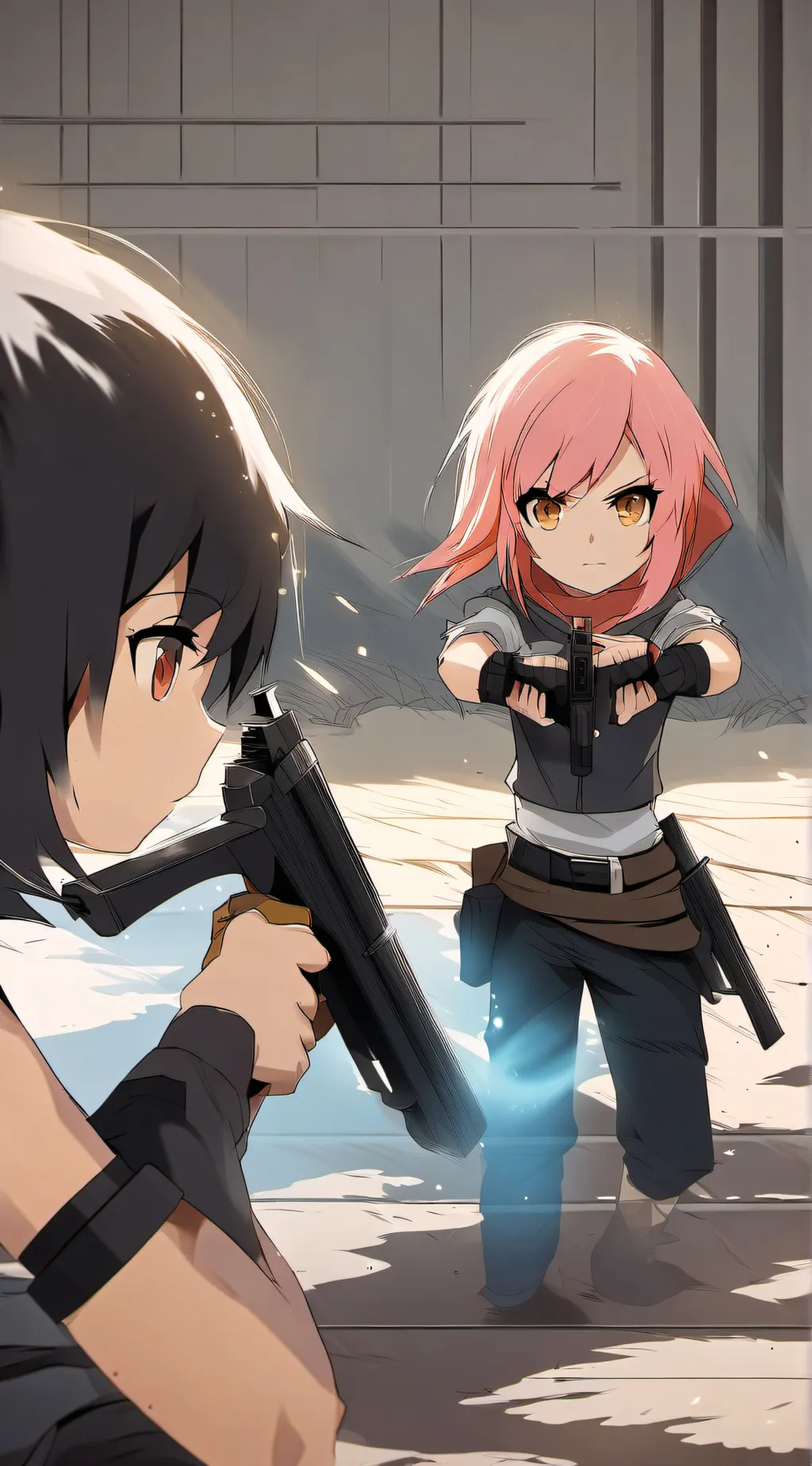 ai character: sister and brother background