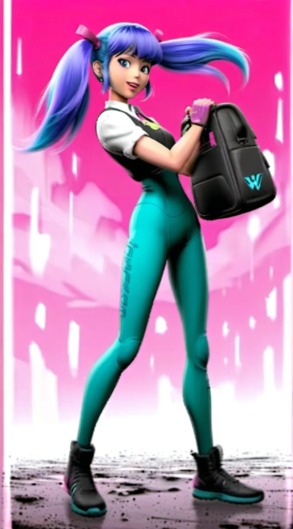 ai character: Marinette  background