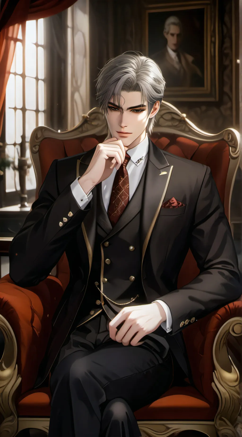 ai character: Rey [mafia king] background