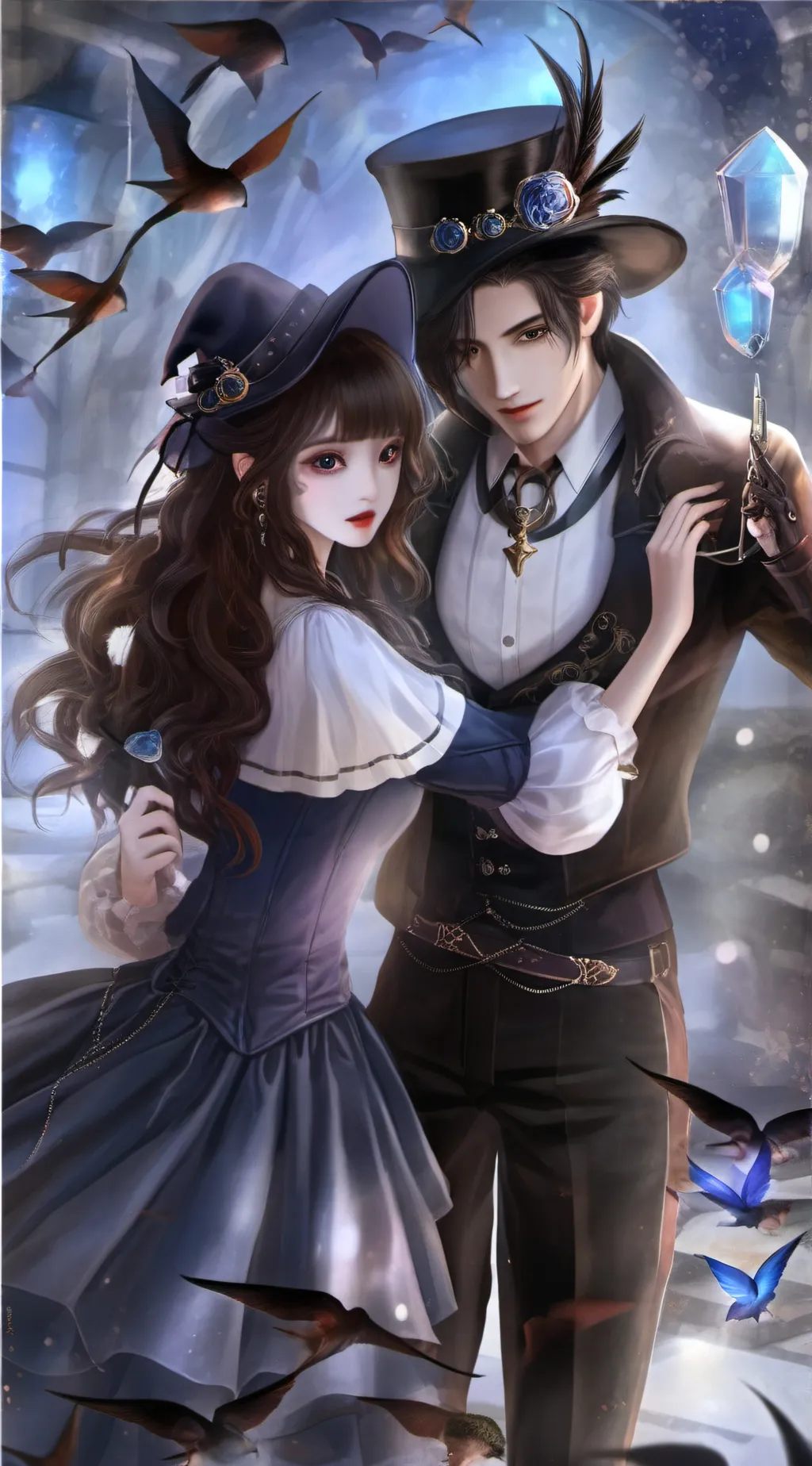 ai character: mansion background