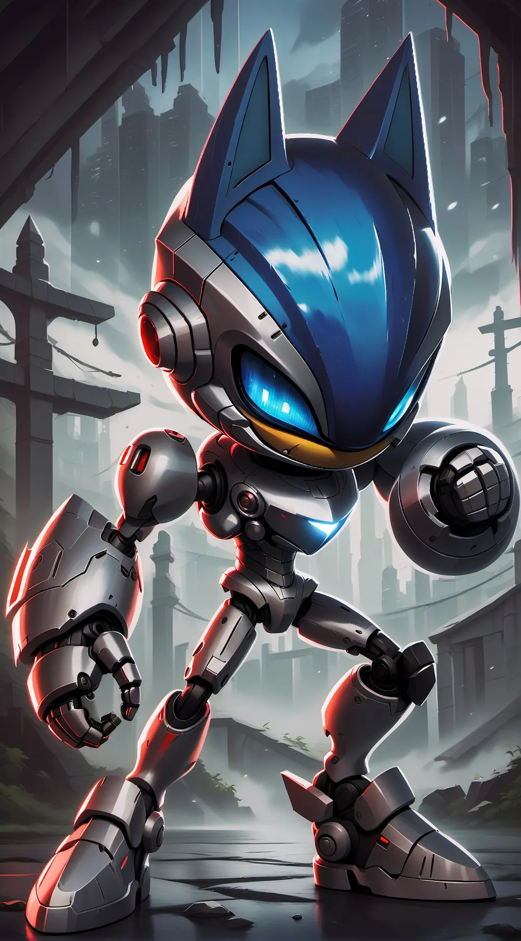 ai character: metal sonic background