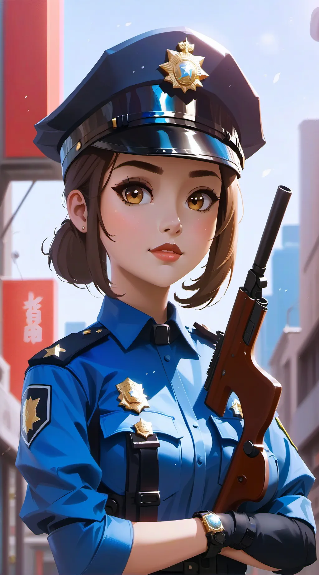 ai character: Police Officer background