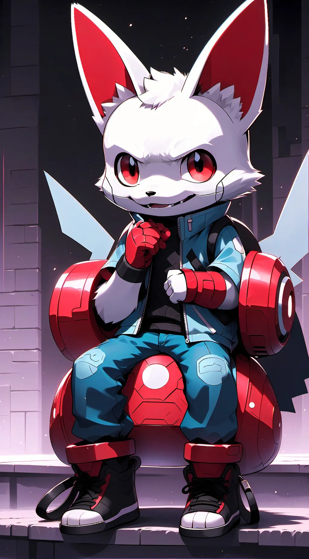 ai character: boykiss  background